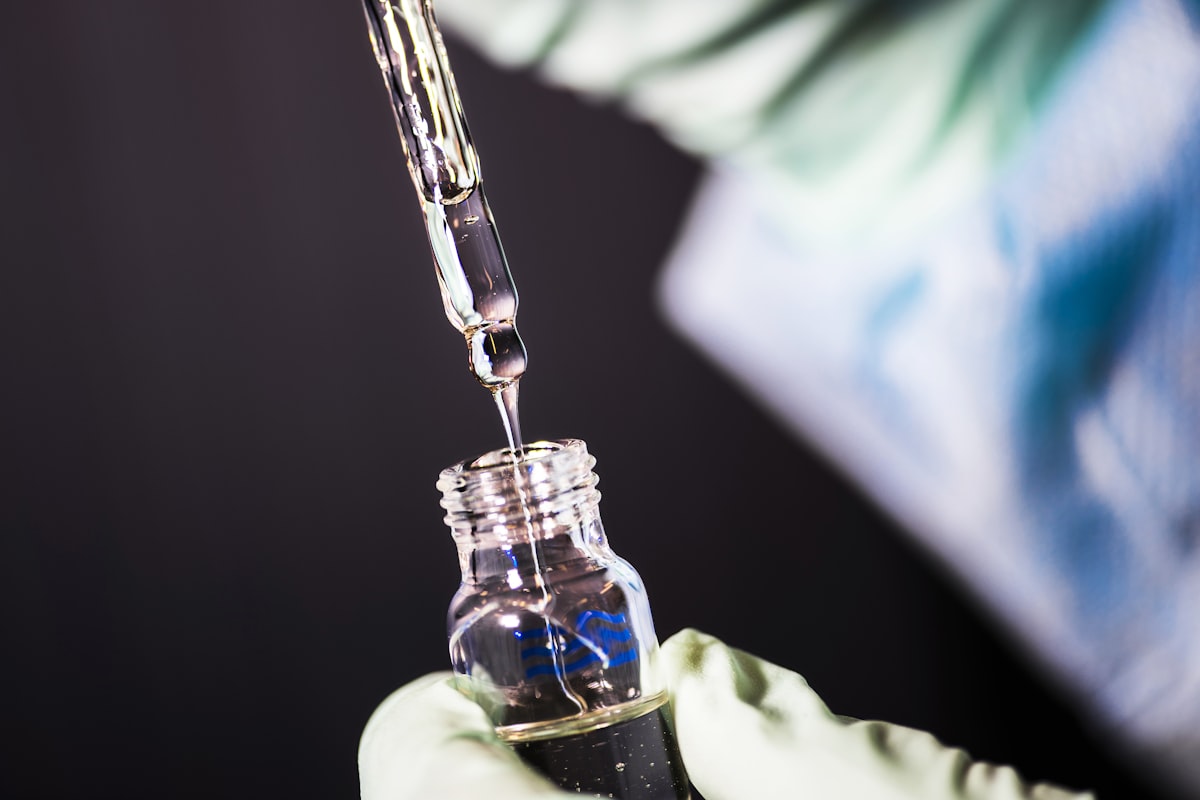 Laboratory research environment representing peptide inflammation studies