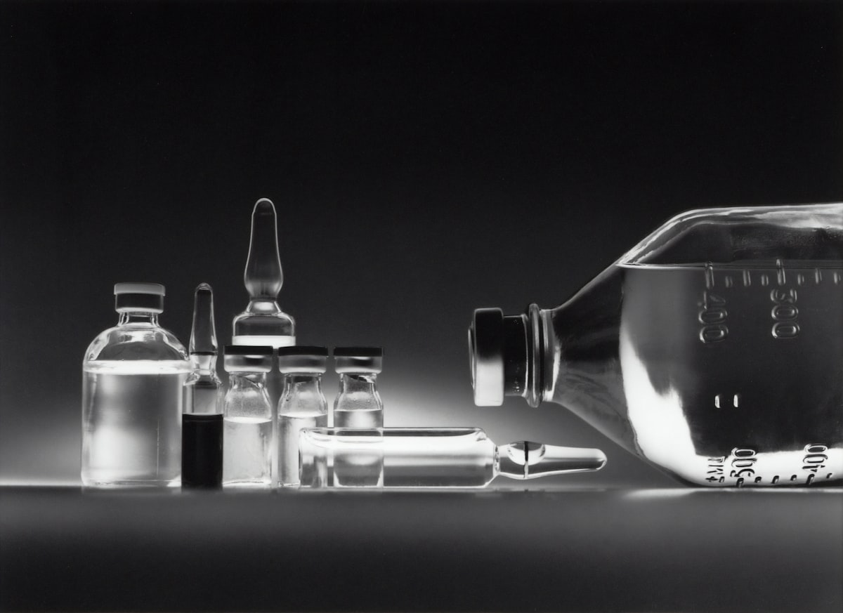 Scientific laboratory environment representing metabolic peptide research